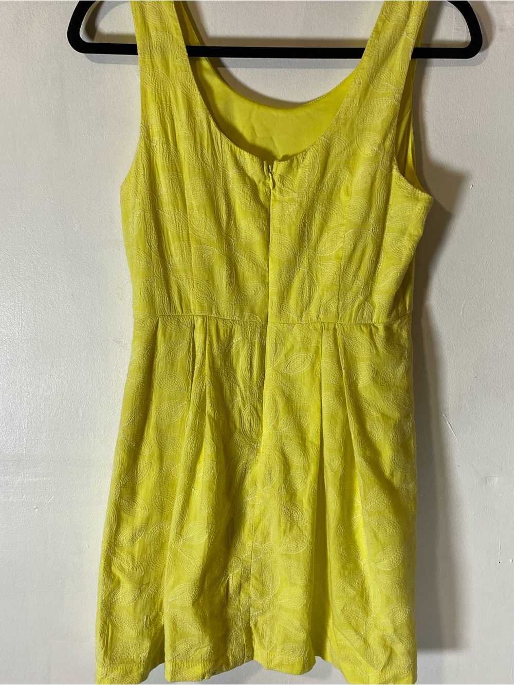 Forever 21 Yellow Floral Embroidered Sundress Cottagecore Lemoncore M Preppy - Picture 6 of 12
